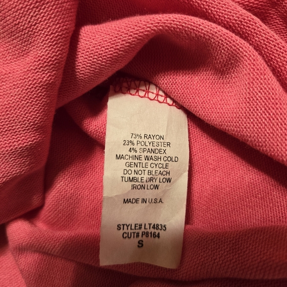 Hailey and co crewneck mockneck sweatshirt super soft pink - Picture 5 of 5